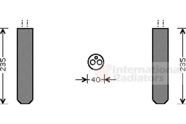 Van Wezel 5300D017 осушитель, кондиционер на MAZDA 2 (DE)