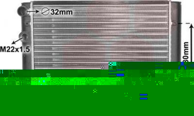 Van Wezel 58002028 радиатор, охлаждение двигателя на VW GOLF III (1H1)