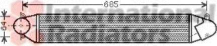 Van Wezel 58004248 интеркулер на VW SHARAN (7M8, 7M9, 7M6)