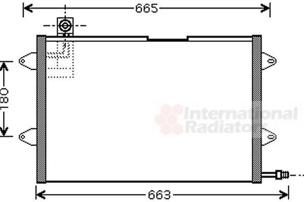 Van Wezel 58005146 конденсатор, кондиционер на VW GOLF IV Cabriolet (1E7)