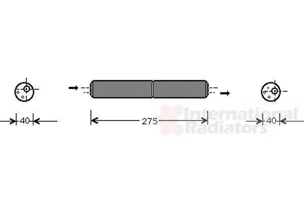 Van Wezel 5800D021 осушитель, кондиционер на VW POLO CLASSIC (6KV2)