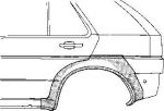 Van Wezel 5880148 боковина на VW VENTO (1H2)