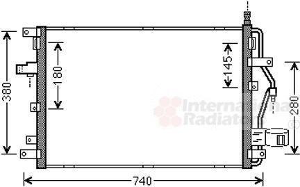 Van Wezel 59005158 конденсатор, кондиционер на VOLVO XC90 I