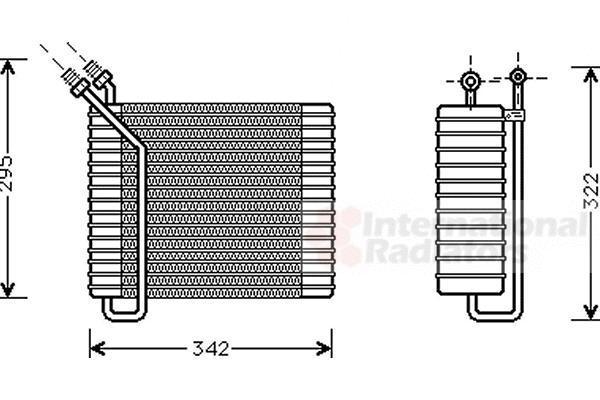 Van Wezel 5900V025 испаритель, кондиционер на VOLVO 940 II универсал (945)