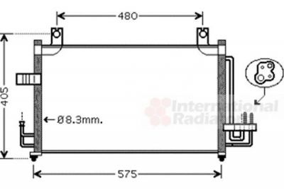 Van Wezel 83005068 конденсатор, кондиционер на KIA RIO универсал (DC)