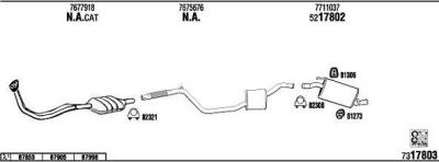 WALKER FI30307 система выпуска ог на FIAT PANDA (141A_)