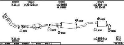 WALKER FO75003 система выпуска ог на FORD GALAXY (WGR)
