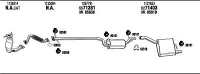 WALKER FOT17012 система выпуска ог на FORD FOCUS (DAW, DBW)