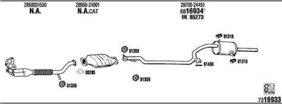 WALKER HY20014 система выпуска ог на HYUNDAI PONY / EXCEL седан (X-2)