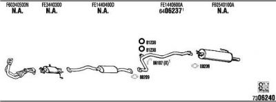WALKER MA20111 система выпуска ог на MAZDA 626 II (GC)