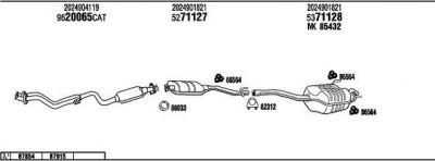 WALKER MB20046 система выпуска ог на MERCEDES-BENZ C-CLASS (W202)
