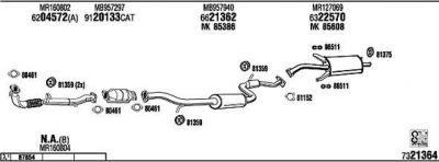 WALKER MI35001 система выпуска ог на MITSUBISHI CARISMA (DA_)