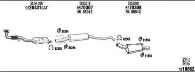 WALKER OP30164 система выпуска ог на OPEL CORSA B (73_, 78_, 79_)
