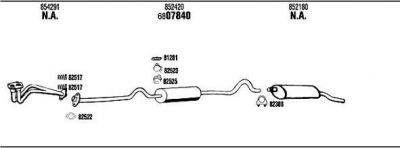 WALKER OP40804 система выпуска ог на OPEL KADETT D (31_-34_, 41_-44_)