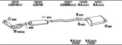 WALKER VOK016570A система выпуска ог на VOLVO XC90 I