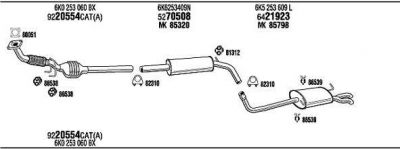 WALKER VW20618 система выпуска ог на VW POLO Variant (6KV5)