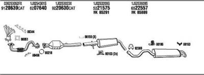 WALKER VWT14677B система выпуска ог на VW BORA универсал (1J6)