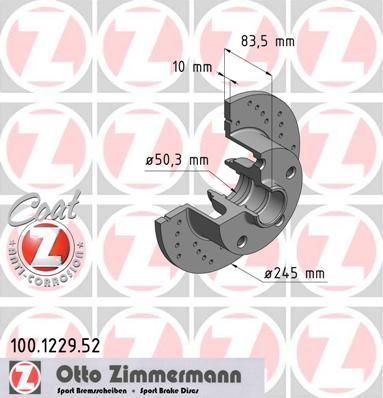 Zimmermann 100.1229.52 тормозной диск на AUDI A4 Avant (8D5, B5) Zimmermann 100.1229.52 тормозной диск на AUDI A4 Avant (8D5, B5)