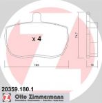 Zimmermann 20359.180.1 комплект тормозных колодок, дисковый тормоз на FORD TRANSIT c бортовой платформой/ходовая часть (V_ _)