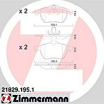 ZIMMERMANN КОЛОДКИ ТОРМ OPL CALIBRA 2,0/2,5 9/94-> ,VECTRA 2,0-16V/2,5IV6 ПЕР 11/95-> (21829.195.1)