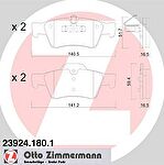 ZIMMERMANN Комплект тормозных колодок, диско (23924.180.1)