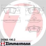 Zimmermann 24368.190.2 комплект тормозных колодок, дисковый тормоз на VW MULTIVAN V (7HM, 7HN, 7HF, 7EF, 7EM, 7EN)