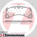 ZIMMERMANN Колодки тормозные SBB Porsche (246851701)