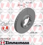 Zimmermann 250.1379.20 тормозной диск на FORD TRANSIT фургон