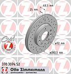 ZIMMERMANN ДИСК ТОРМ BS MAZDA SPORT Coat Z beschichtet (370307452)