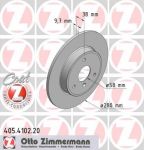 Zimmermann 405.4102.20 тормозной диск на SMART FORTWO купе (451)