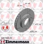 Zimmermann 460.1503.20 тормозной диск на PORSCHE 928