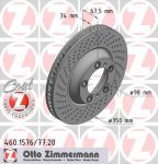 Zimmermann 460.1576.20 тормозной диск на PORSCHE 911 (997)