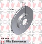 Zimmermann 470.2400.00 тормозной диск на RENAULT 25 (B29_)