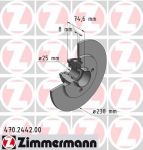 Zimmermann 470.2442.00 тормозной диск на RENAULT THALIA I (LB0/1/2_)