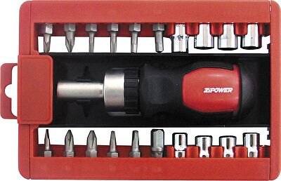 ZIPOWER Набор инструмента, 21 предмет, Cr-V сталь (PM5132)