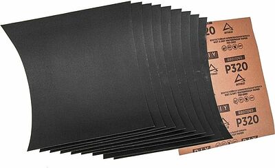 ARNEZI R8011065 бумага наждачная водостойкая P320 DIY, 230×280 мм, 10 листов