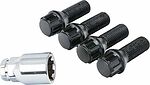 Комплект секретных болтов Bimecc UB527-BLK M14x1.25x27, конус 60°, чёрный, 4 шт. + ключ