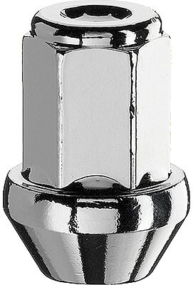 Bimecc D91 гайка колесная M12×1,25, CH17, высота 34 мм, закрытая, белый цинк