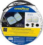 GOODYEAR GY005301 Шторка солнцезащитная на лобовое стекло 153*75 см складная, в чехле для хранения