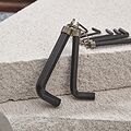 Kranz KR-12-5201 Набор ключей имбусовых HEX KRANZ 1,5-10 мм, CrV, 10 шт., оксидированные, на кольце