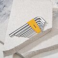 Kranz KR-12-5213 Набор ключей имбусовых HEX KRANZ 2,0-12 мм, CrV, 9 шт., удлиненные