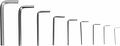 Kranz KR-12-5215 Набор ключей имбусовых HEX KRANZ 1,5-10 мм, CrV, 9 шт.