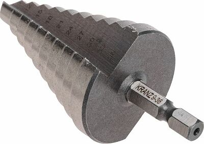 Kranz KR-12-6604 Сверло по металлу ступенчатое 9,0-36,0мм, 110мм, 62 HRC KRANZ