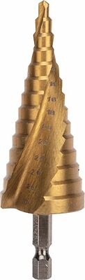 Kranz KR-12-6612 Сверло по металлу ступенчатое ТИТАН 4,0-30,0мм, 98мм, 65 HRC, Р6М5 TiN KRANZ