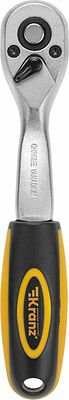 Kranz KR-12-8403 Ключ-трещотка для торцовых головок 1/4, СrV, 72 зубца KRANZ