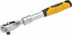 Kranz KR-12-8413 Ключ телескопический трещоточный 1/4, 162-210мм, CrV, двухкомпонентная рукоятка KRANZ