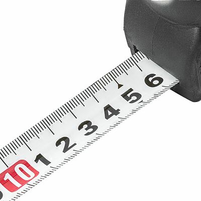 Kranz KR-12-9023 Рулетка Selbstfixierung, 5м x 25мм, магнитный двухсторонний зацеп, нейлон, двухсторонняя шкала, автоматическая фиксация KRANZ