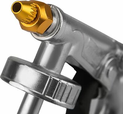 Kranz KR-16-1403 Пистолет для антигравийных и антикоррозийных составов с гибким и прямым соплом + регулятор давления KRANZ