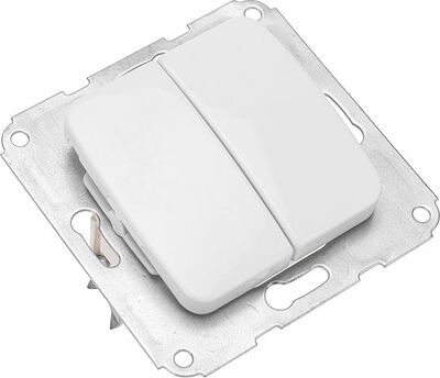Kranz KR-78-0202 DEA Выключатель 2кл с/у 10А мех. Бел KRANZ