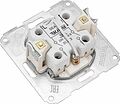 Kranz KR-78-0203 DEA Выключатель 2кл (инд) с/у 10А мех. Бел KRANZ